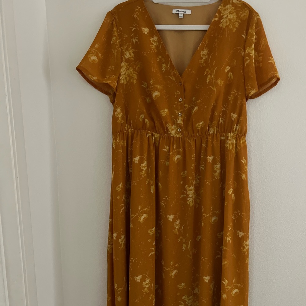 Madewell floral maxi dress 14